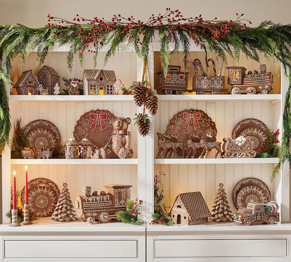 Handcrafted Ceramic Gingerbread Village People - Set of 7 | Pottery Barn (US)