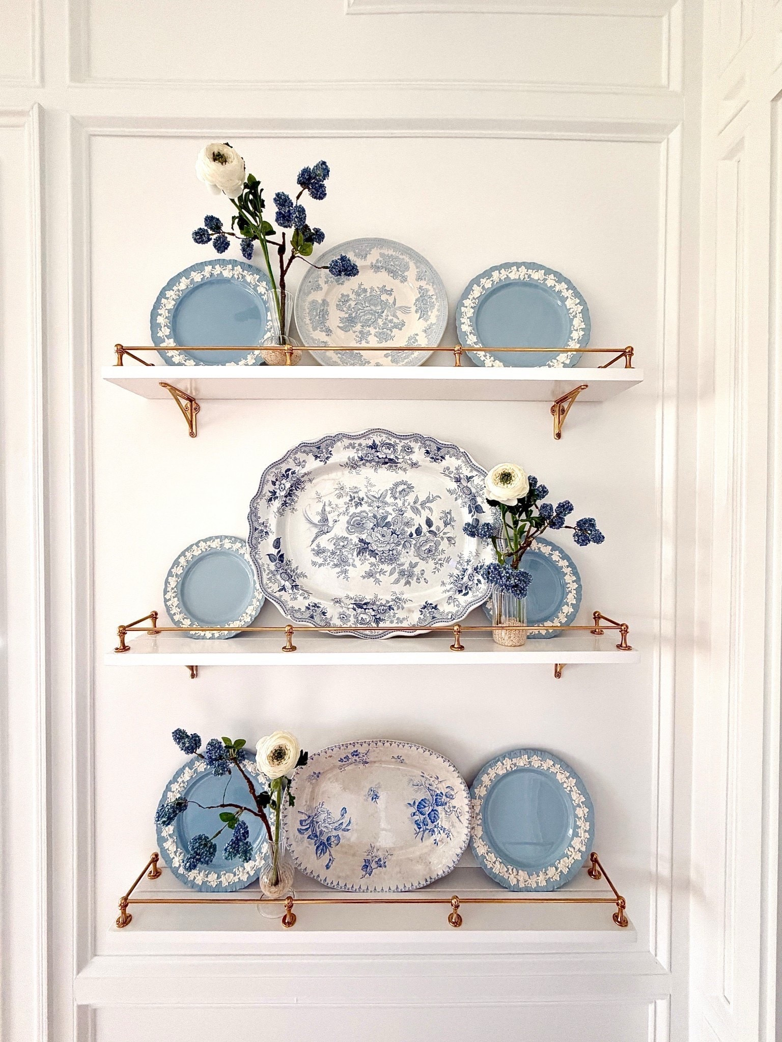 Blue and white plate collection spring decor!

#LTKHome #LTKSeasonal