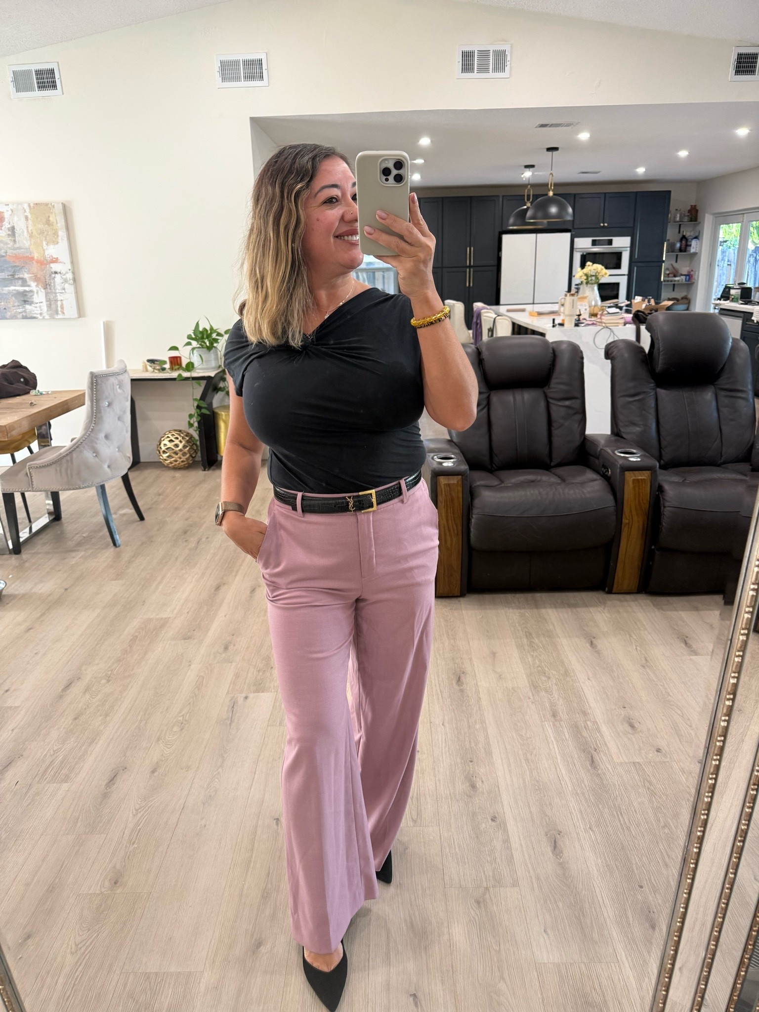 Over 40 Style 
Loving my church outfit, 

Top @loft
Pants @anntaylor
Shoes @marcfisher

#womenfashion #over45sgyle #outfitinspo

#LTKgrwm #LTKootd #LTKOver40