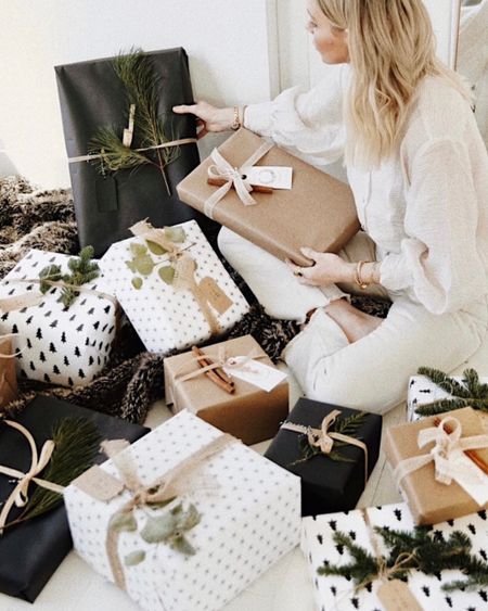 Who else is ready to start wrapping their gifts? Some christmas gift wrapping inspo! 🤍🎄

#LTKSeasonal #LTKhome #LTKHoliday