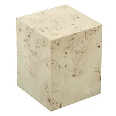Modway Cosmos 16" Square Burl Wood Side Table | Wayfair North America