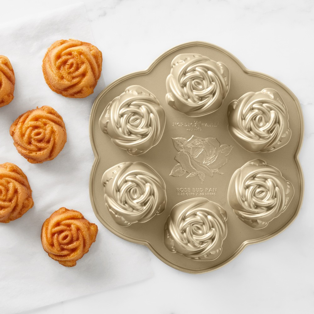 Nordic Ware Nonstick Cast Aluminum Rose Cakelet | Williams-Sonoma