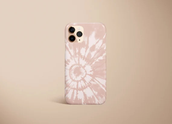 Tie Dye Phone Case, Nude Boho Tiedye iPhone Case, Pastel Taupe Spring Design iPhone 11 Pro Max Ca... | Etsy (US)