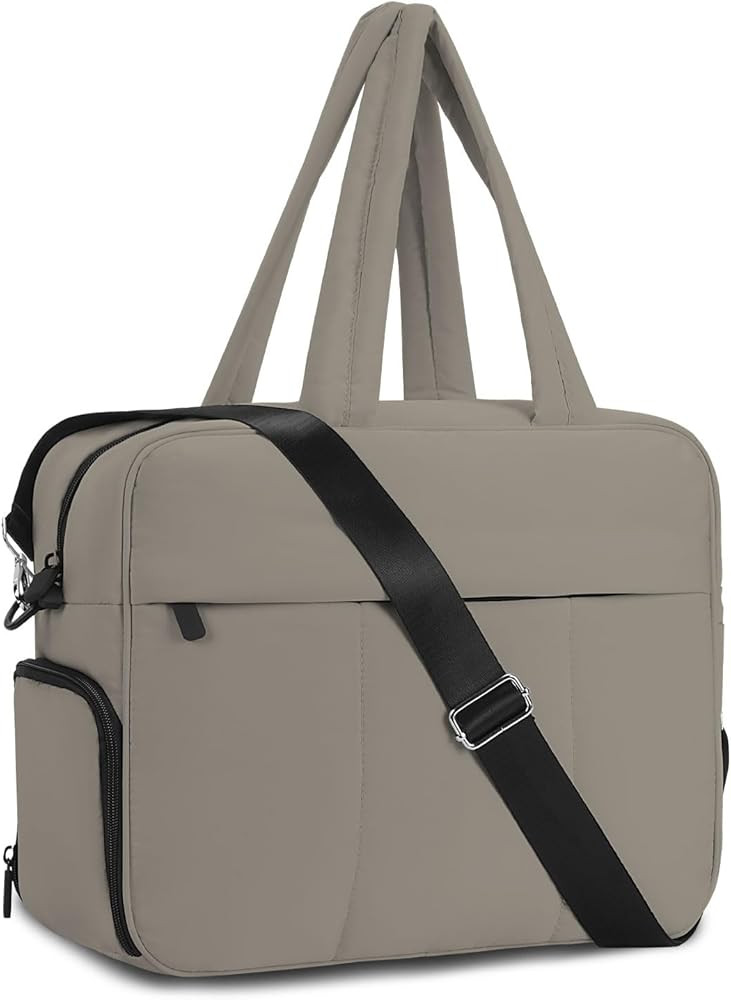 Duffle Bag Weekender Bags for Women Travel Puffer Tote Gym Bag, Carry on Bag with a Shoe Compartm... | Amazon (US)