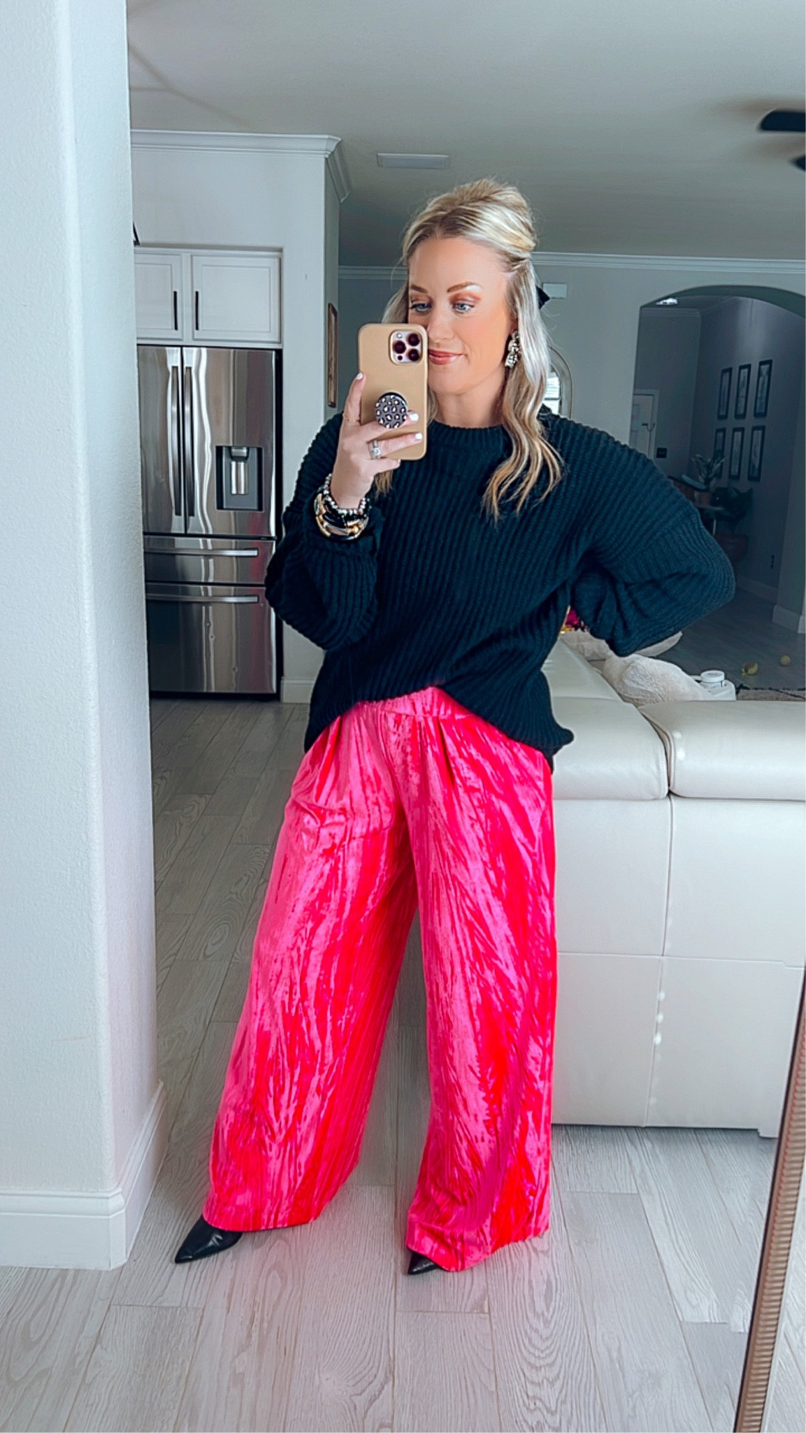 Brunch outfit inspo
Pink velvet pants - small
Amazon Black sweater - medium



Winter fashion
Winter style
Winter outfit ideas
Winter accessories 
Walmart finds
Walmart fashion
Walmart style
Amazon finds
Amazon fashion
Amazon style
Target finds
Target fashion
Target style
Etsy finds
Etsy fashion
Etsy style
Old Navy finds
Old Navy fashion
Old Navy style
Winter style
Workwear
Business casual
Outfit Inspo
Affordable fashion
January fashion 
Cold weather fashion 
Home decor refresh
Target home decor
Amazon home decor 
Walmart home decor