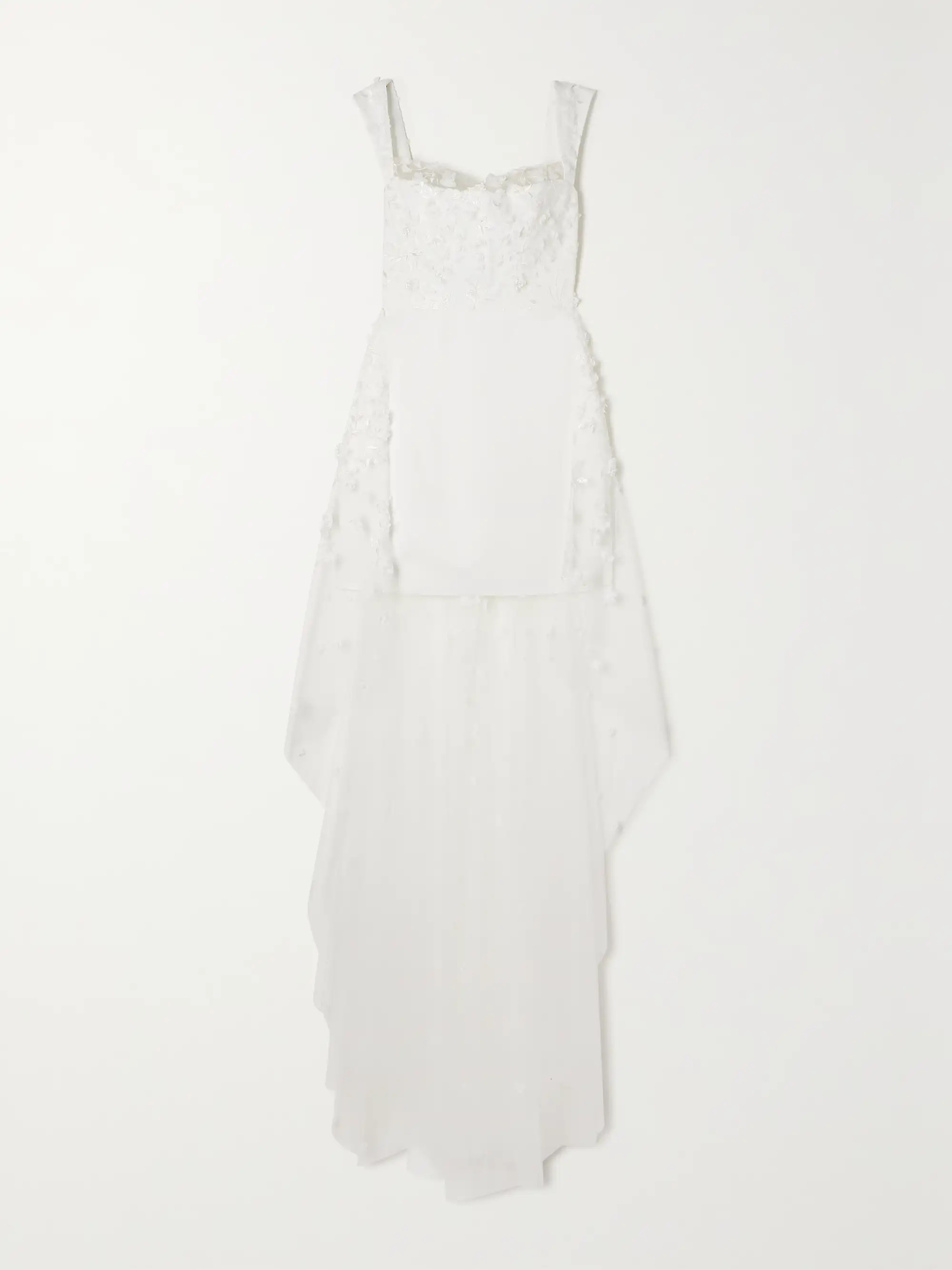 Oshun embellished embroidered tulle and crepe mini dress | NET-A-PORTER (US)