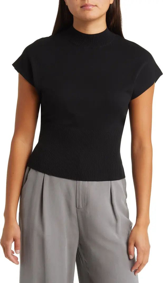 Mock Neck Rib Sweater | Nordstrom