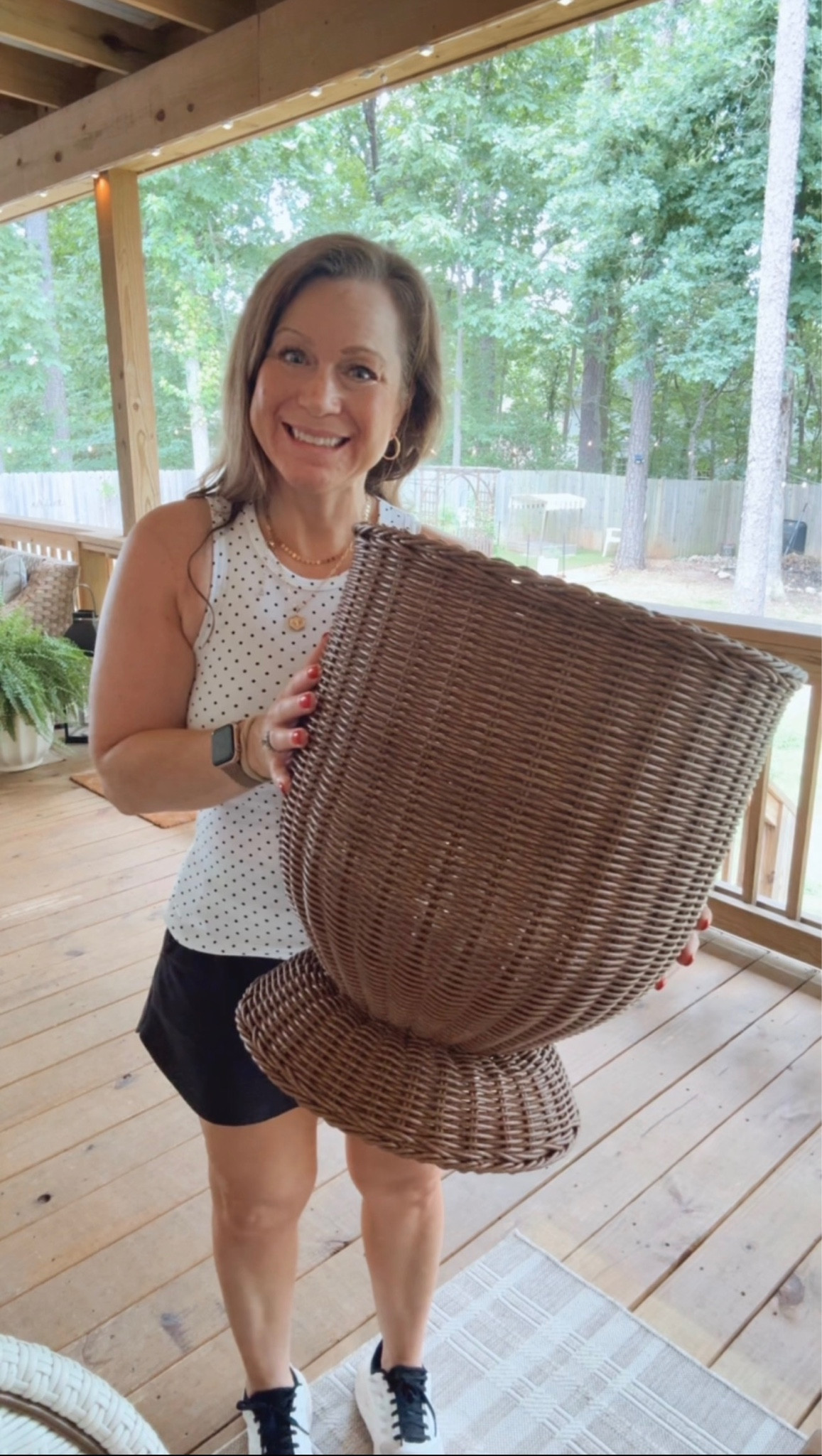I have waited for MONTHS for this gorgeous planter to be restocked and it’s finally back!!’
Made of a coated woven resin and has a clear insert. 
Large size and so beautiful!

#LTKSeasonal #LTKHome #LTKdayinmylife