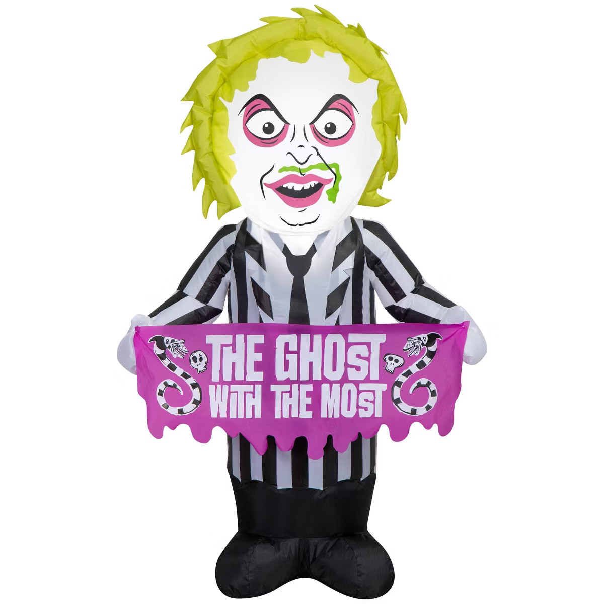 Warner Bros. 3.5' Airblown Beetlejuice with Sign Halloween Inflatable Decoration | Target