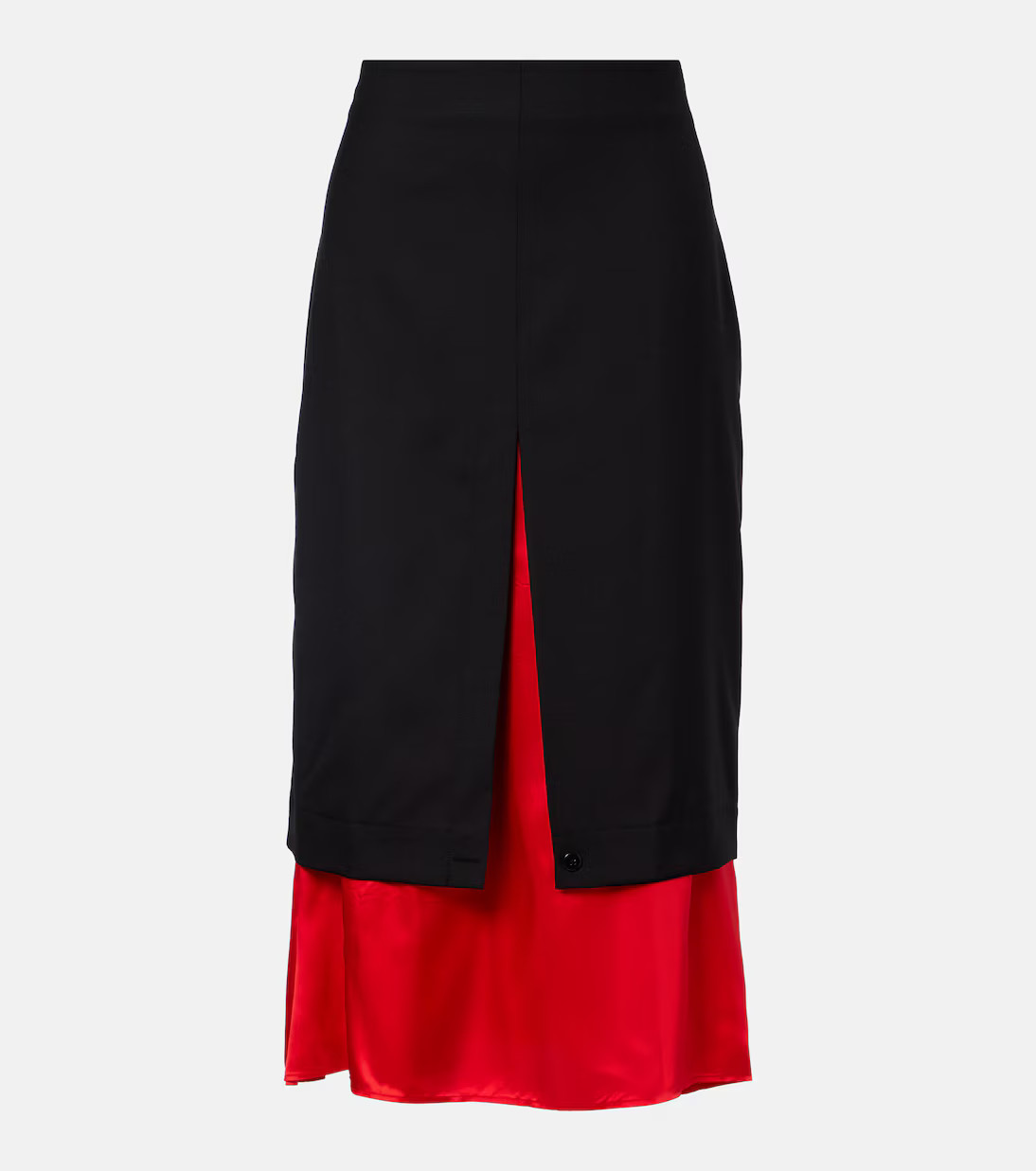 Layered wool midi skirt | Mytheresa (US/CA)