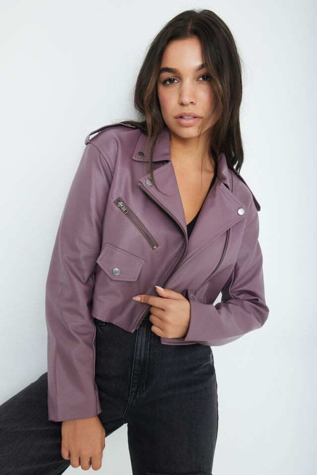 Cropped Moto Jacket | Garage Clothing