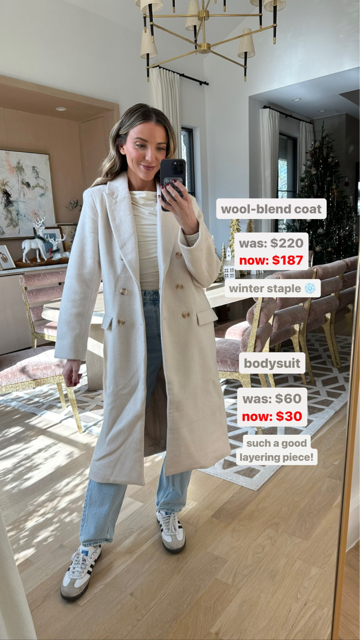 Abercrombie winter clothes on sale. Wool coat, bodysuit, jeans ❄️ runs tts 

#LTKSeasonal #LTKfindsunder100 #LTKsalealert