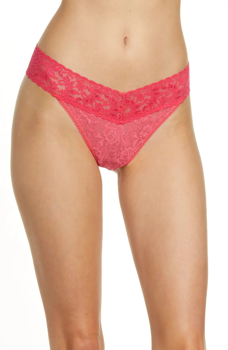 Hanky Panky Original Rise Lace Thong | Nordstrom | Nordstrom