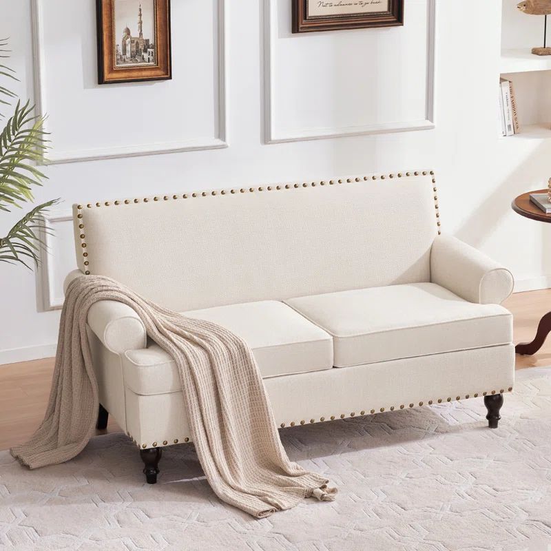 Darleth Round Arm Loveseat | Wayfair North America