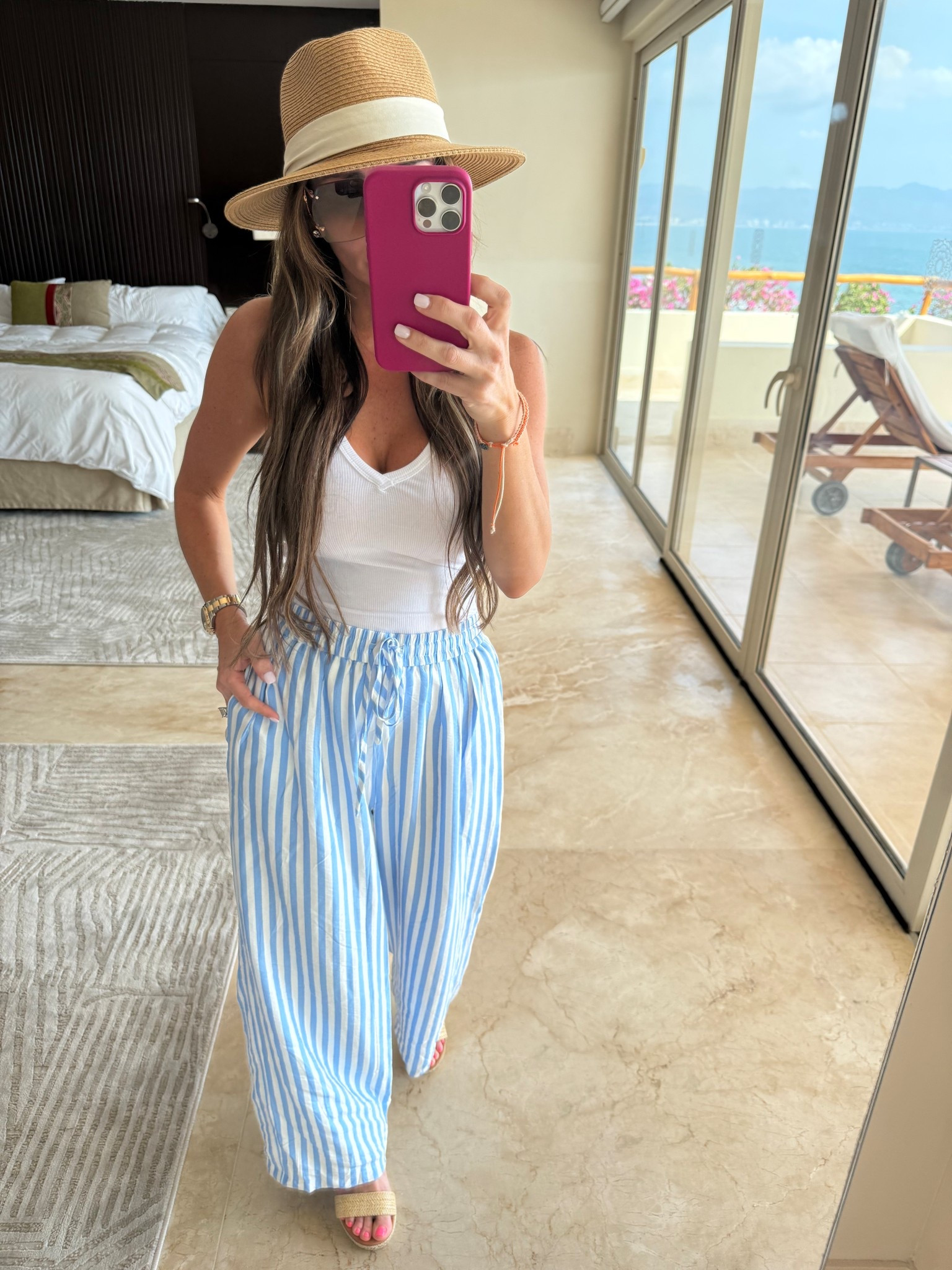 Flowy pants and tank = vacation mode

#LTKTravel #LTKOver40