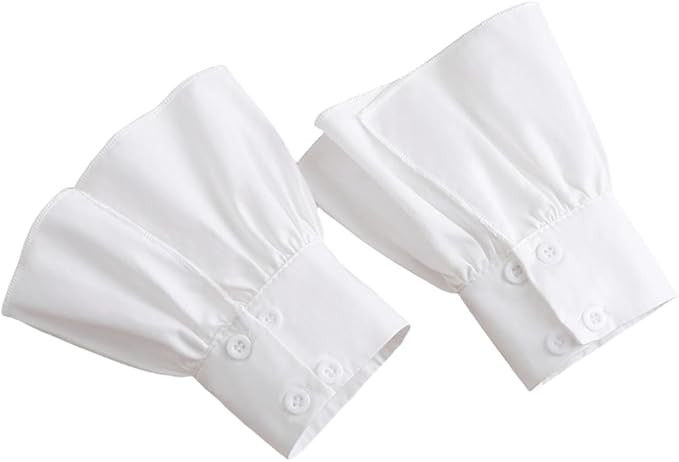Mrotrida Women's Fake Sleeve Cuffs Fashion Pleated Oversleeve Detachable Shirt Sleeve Cuffs Glove... | Amazon (US)