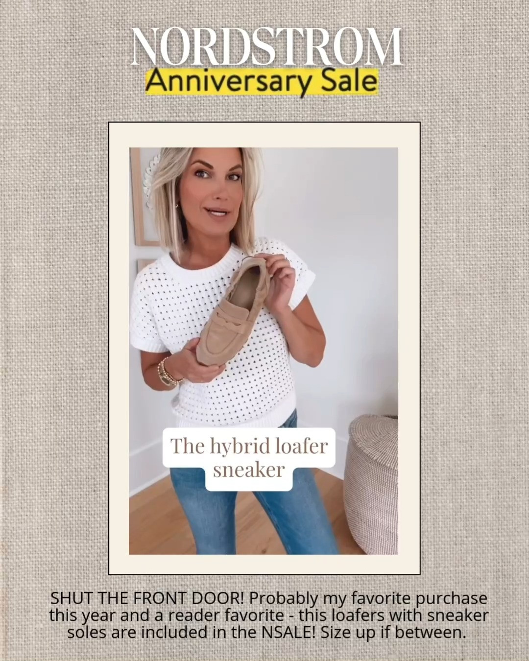 SHUT THE FRONT DOOR! Probably my favorite purchase this year and a reader favorite - this loafers with sneaker soles are included in the NSALE! Size up if between.

#LTKSeasonal #LTKActive #LTKSaleAlert