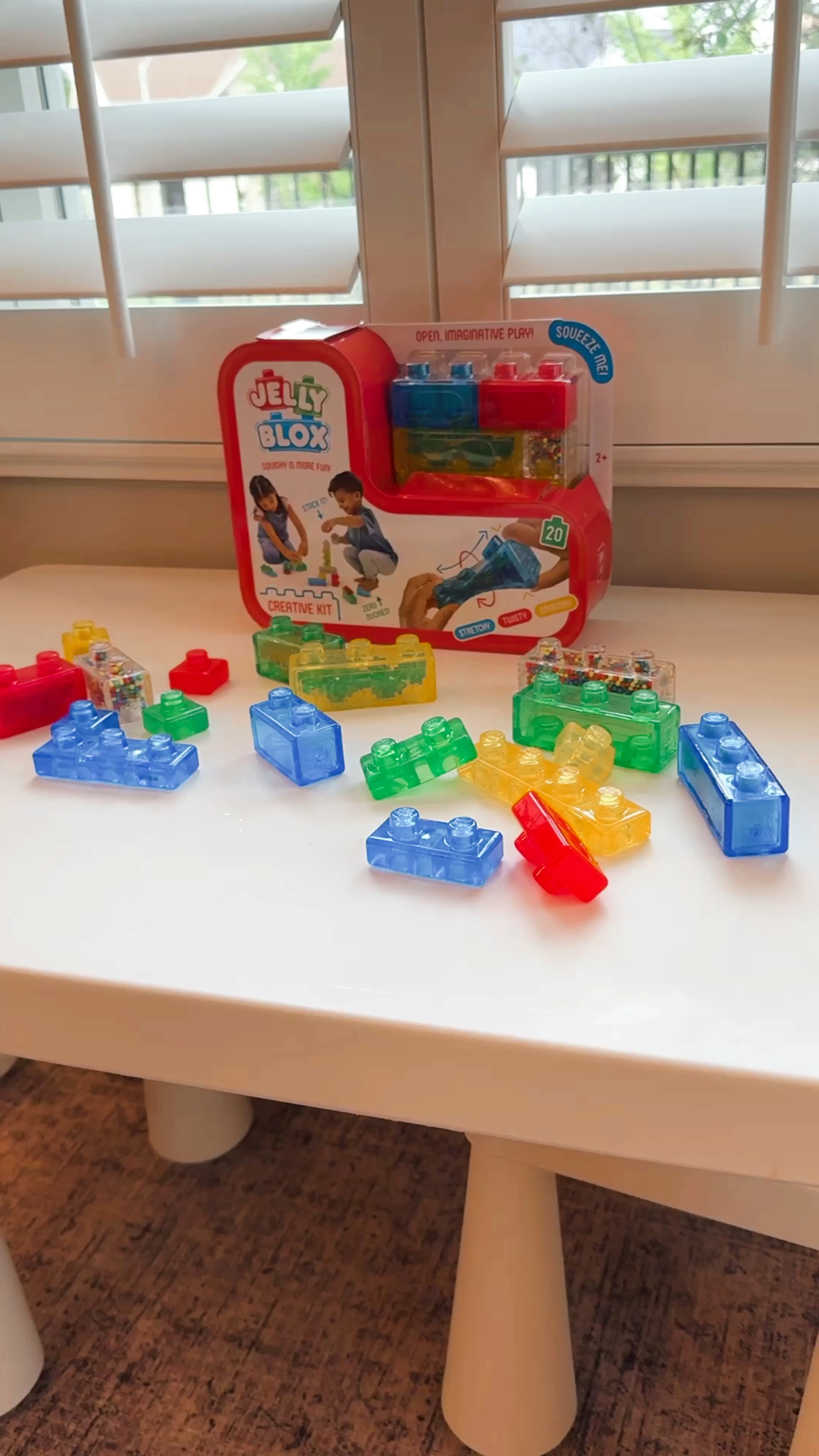 Jelly Blox are so fun! We love that they combine sensory with functional building blocks! 

They are the ultimate ouch-free, sensory play experience for toddlers and preschoolers! 🧱✨ 

This 20-piece set is perfect for supporting your little one’s developmental milestones with tactile, squishy fun. Plus, it’s safe for little feet (and parents’ too)! 🌈

#JellyBlox #SensoryPlay #ToddlerFun #BuildingKit #GoliathGames #GoliathPartner #OuchFree #JellyBloxMagic #SquishySensations

#LTKFamily #LTKKids #LTKFindsUnder50