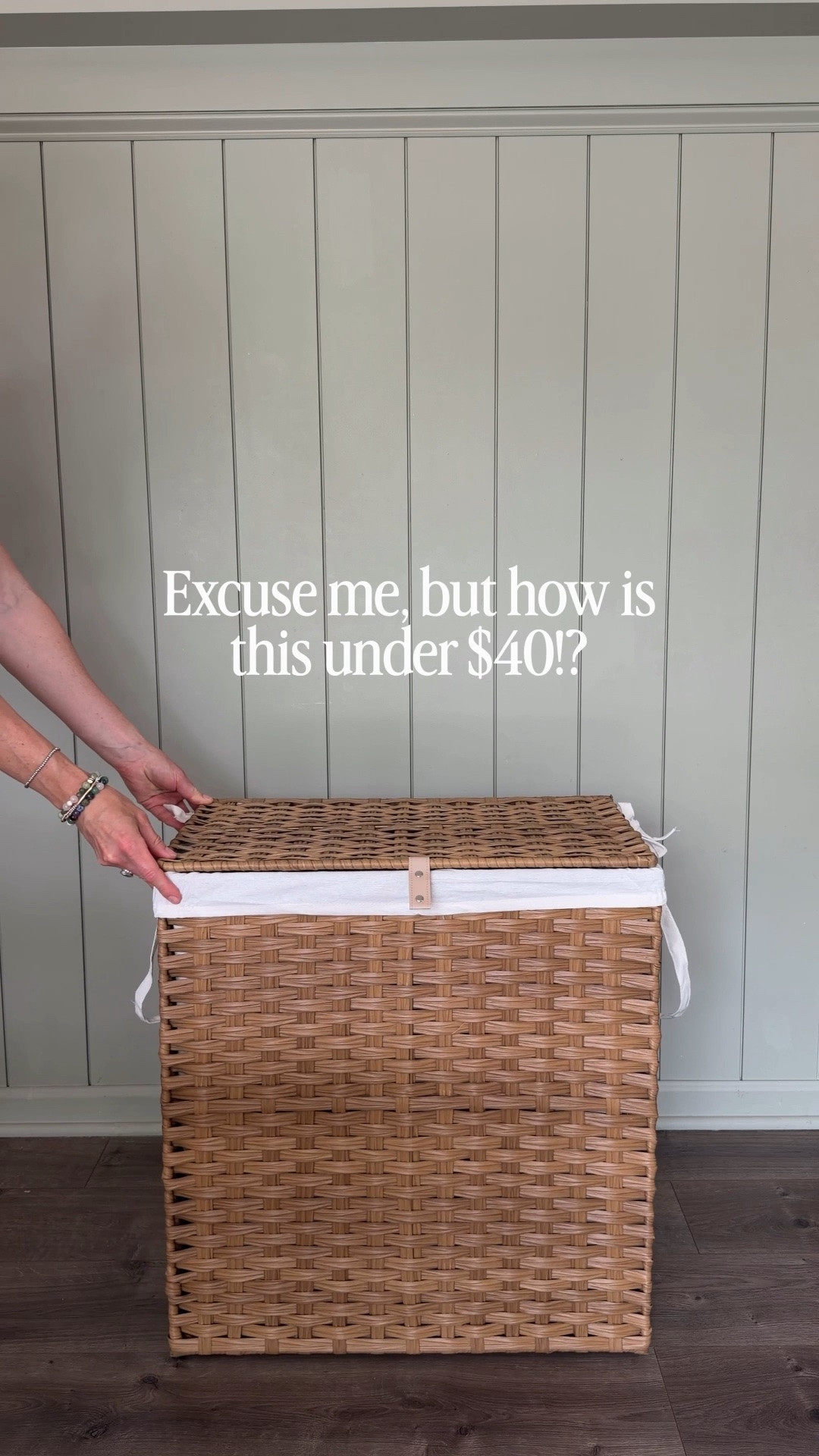 If your laundry situation is constantly overflowing, this XL capacity laundry hamper is such a good find. 🧺

It holds a ton of clothes, has an optional divided cloth liner for sorting laundry, and it’s actually pretty enough to leave out in a bedroom, bathroom, or laundry room.

#LTKHome #LTKSaleAlert