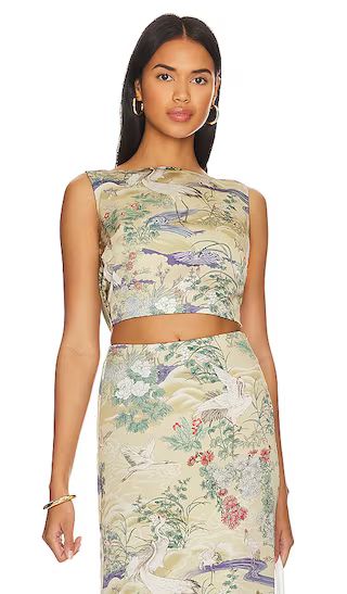 Tuva Top in Egret Abstract | Revolve Clothing (Global)