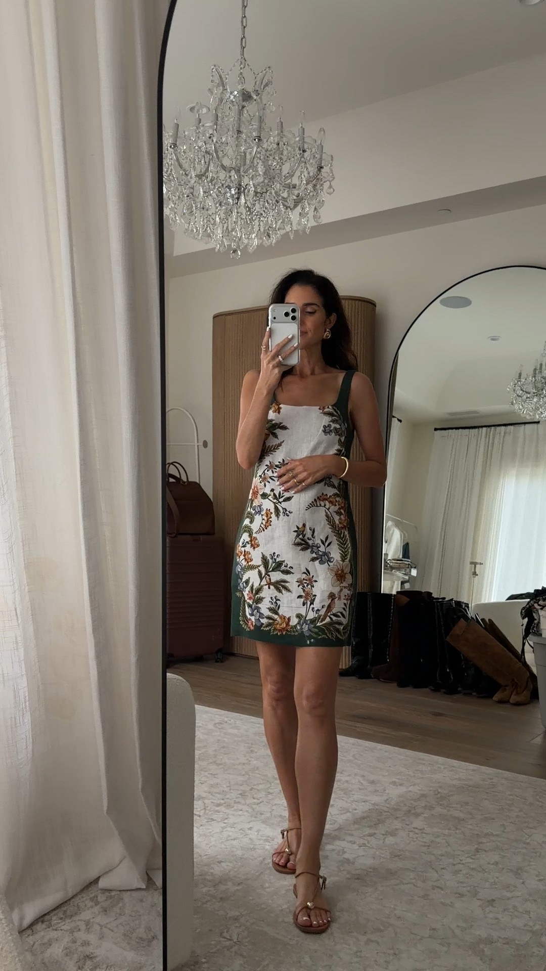 This dress is even more beautiful in person. I’m just shy of 5-7” wearing the size small XS #stylinbyaylin #aylin #vacation 

#LTKSeasonal #LTKOver40