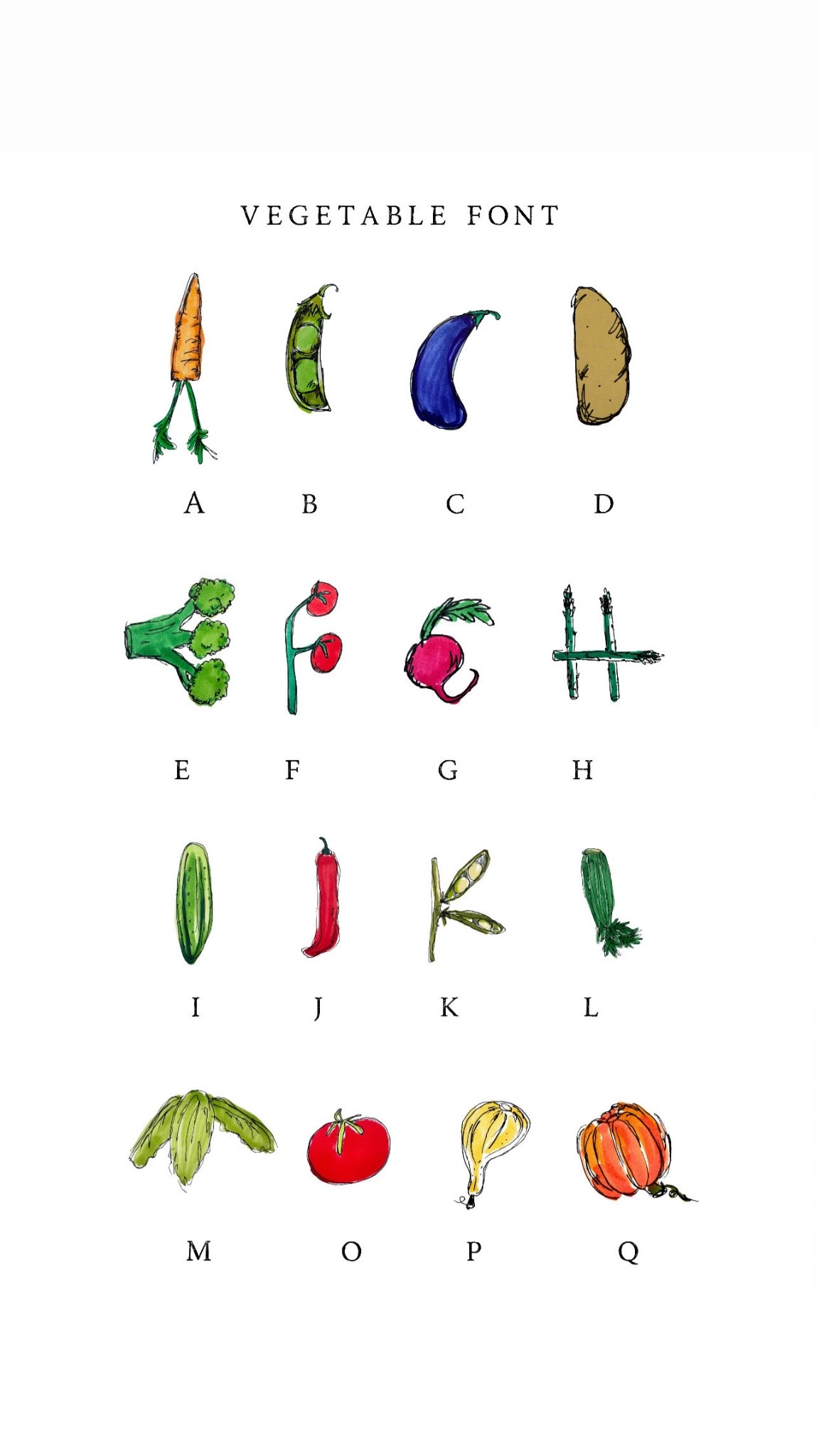 Vegetable font with my favorite pen 

#LTKSeasonal #LTKSaleAlert