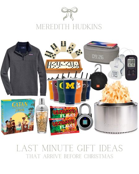 Christmas gift ideas, last-minute Christmas gifts, Stocking stuffer for men, Gifts for men, gifts for him, gifts for husband, gifts for boyfriend, Domino’s, Catan, solo stove, tens unit, cocktail shaker, campfire, vineyard vines pull over, collegiate merch, bedside radio alarm, Amazon home, gadgets, Bluetooth radio speaker

#LTKGiftGuide #LTKunder50 #LTKmens