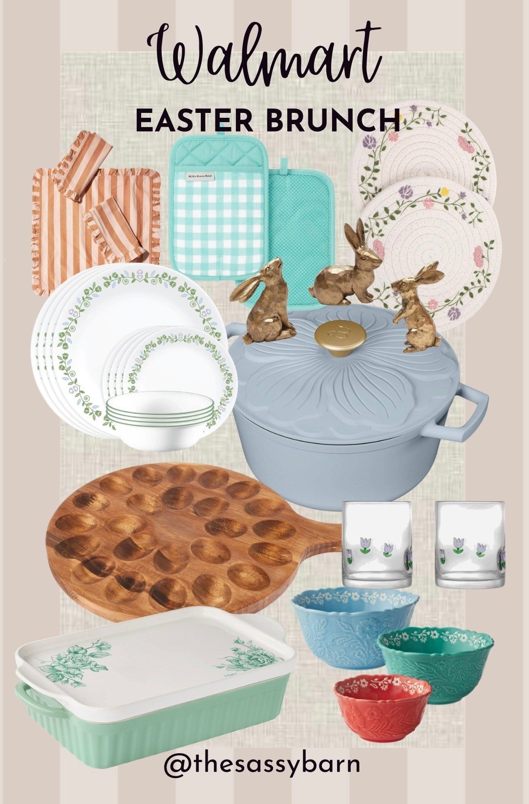 Easter brunch made easy with beautiful spring pieces from Walmart! 

#LTKHome #LTKSeasonal
