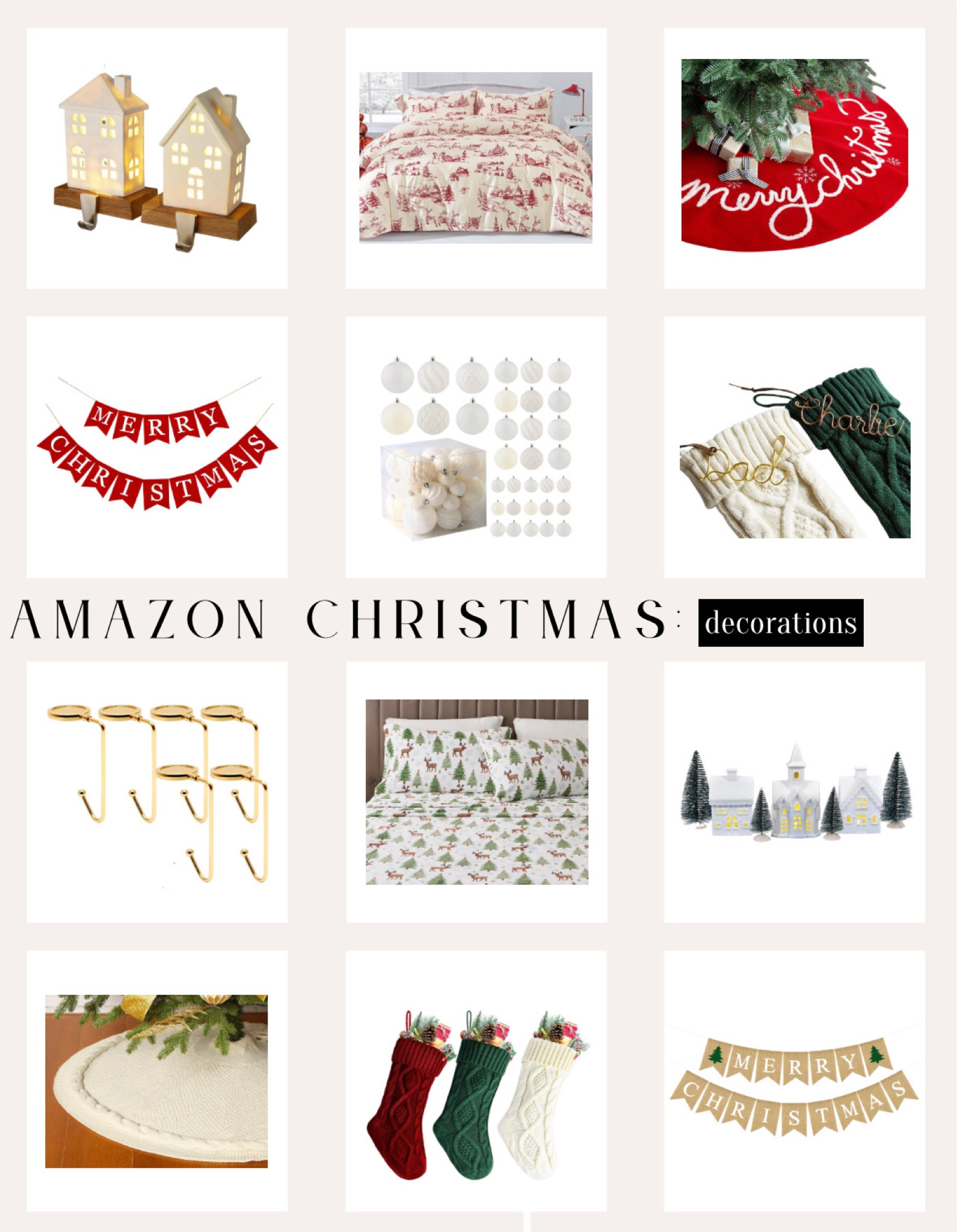 Must have Christmas decor from amazon!

Amazon Christmas decor, amazon holiday decor, holiday decor, Christmas decor, Christmas stockings, christmas garland, Christmas ornaments, christmas mantel, fireplace Christmas decor, Christmas stocking ideas, Christmas stocking holders, christmas tree skirt, Christmas bedding, holiday bedding, Christmas home decor

#LTKhome #LTKHoliday #LTKSeasonal