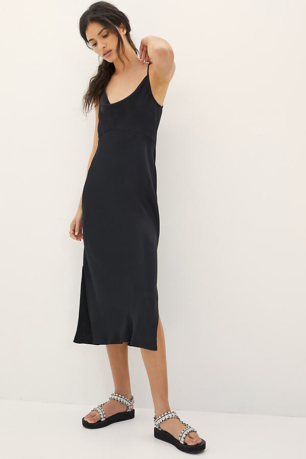Bias Slip Dress By Anthropologie in Black Size XS | Anthropologie (US)