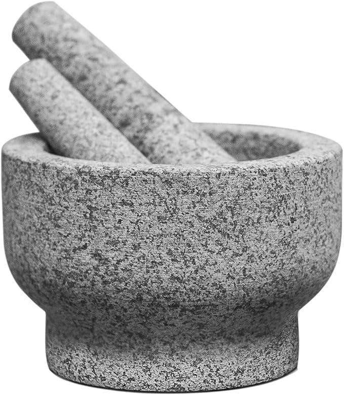 ChefSofi EXTRA Large 8 Inch 5 Cup-Capacity Mortar and Pestle Set - One Huge Mortar and Two Pestel... | Amazon (US)