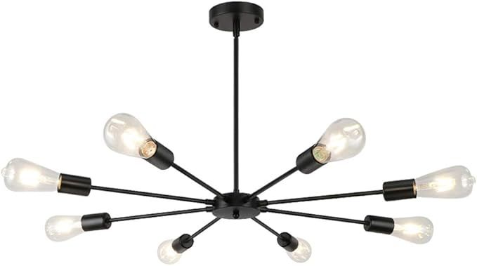 Chandelier Light Fixtures, LynPon 8 Lights Dining Room Ceiling Light Fixture Mid Century Modern I... | Amazon (US)