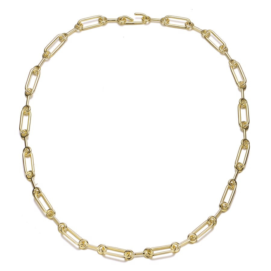 Rachel Glauber 14K Gold Plated Chain Necklace | Jomashop.com & JomaDeals.com