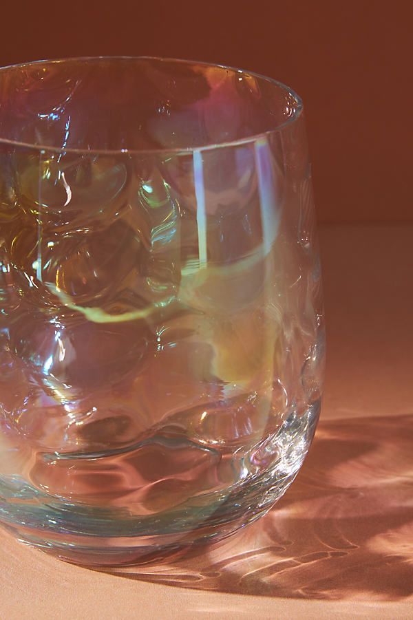 Iridescent Stemless Wine Glasses, Set of 4 | Anthropologie (US)