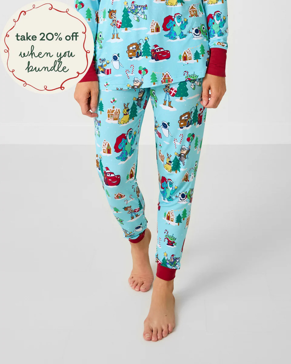 Pixar Christmas Village Women's Pajama Pants | Little Sleepies