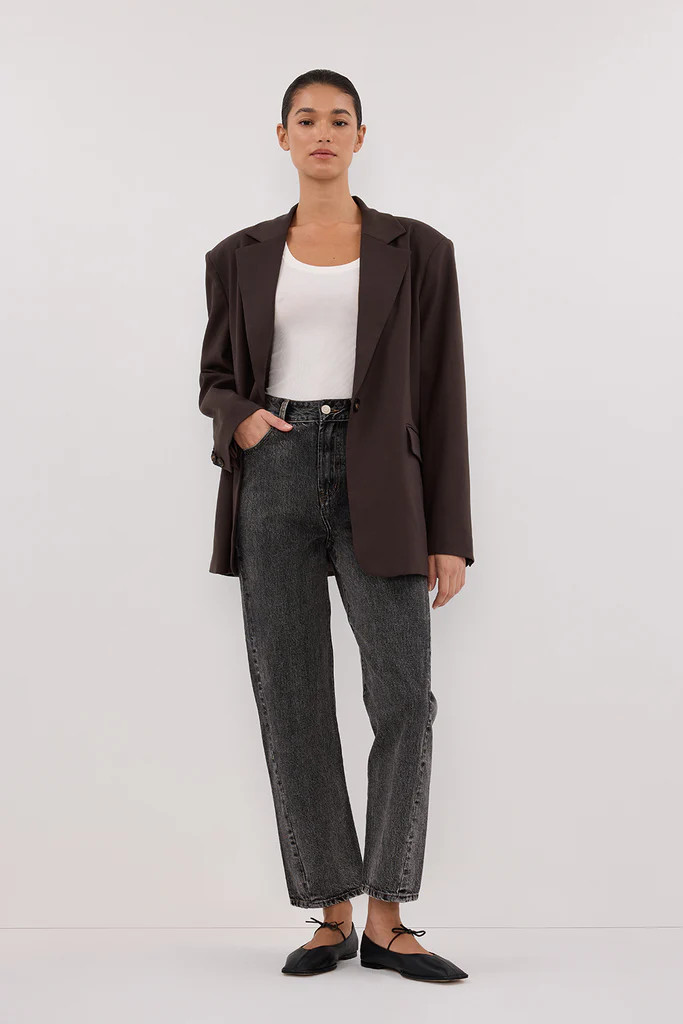 FINN WASHED BLACK TWISTED SEAM JEAN | DISSH