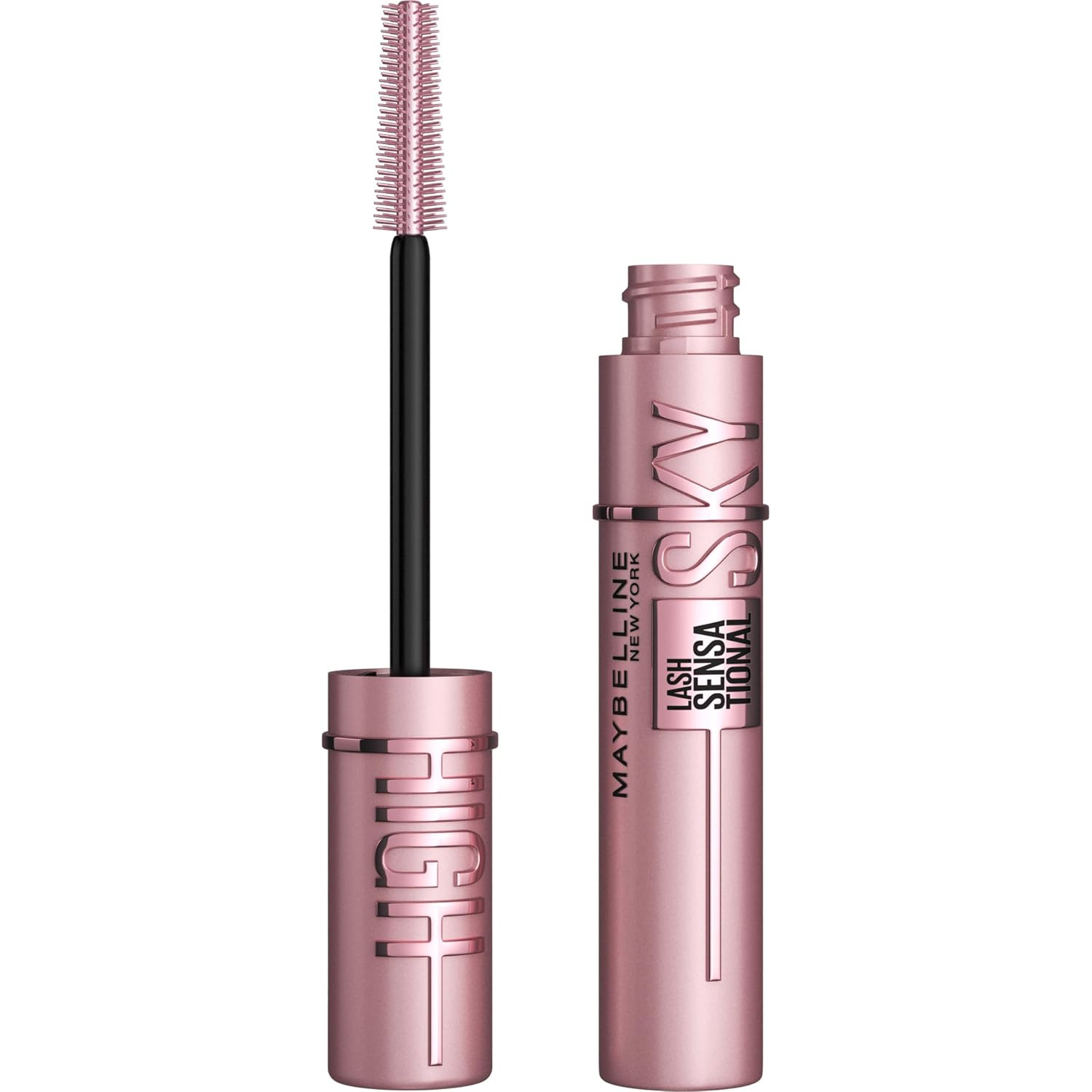 Maybelline Lash Sensational Sky High Washable Mascara Makeup, Volumizing, Lengthening, Defining, Curling, Multiplying, Buildable Formula, Blackest Black, 1 Count | Amazon (US)