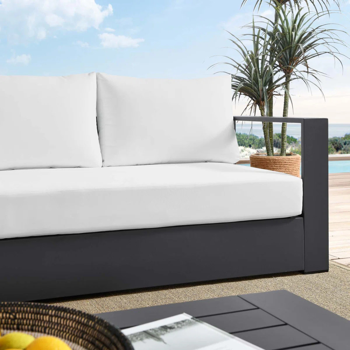 Modway Tahoe Outdoor Patio Powder-Coated Aluminum Sofa | Wayfair North America