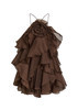 Pandorea ruffled chiffon mini dress | Harvey Nichols