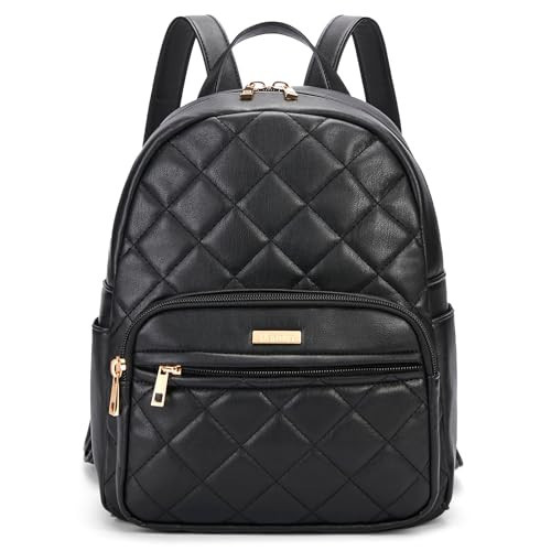 Marvolia Mini Backpack for Women - Vegan Leather Small Backpack Fashion Backpack Purse for Travel Work Shopping - Black | Amazon (US)