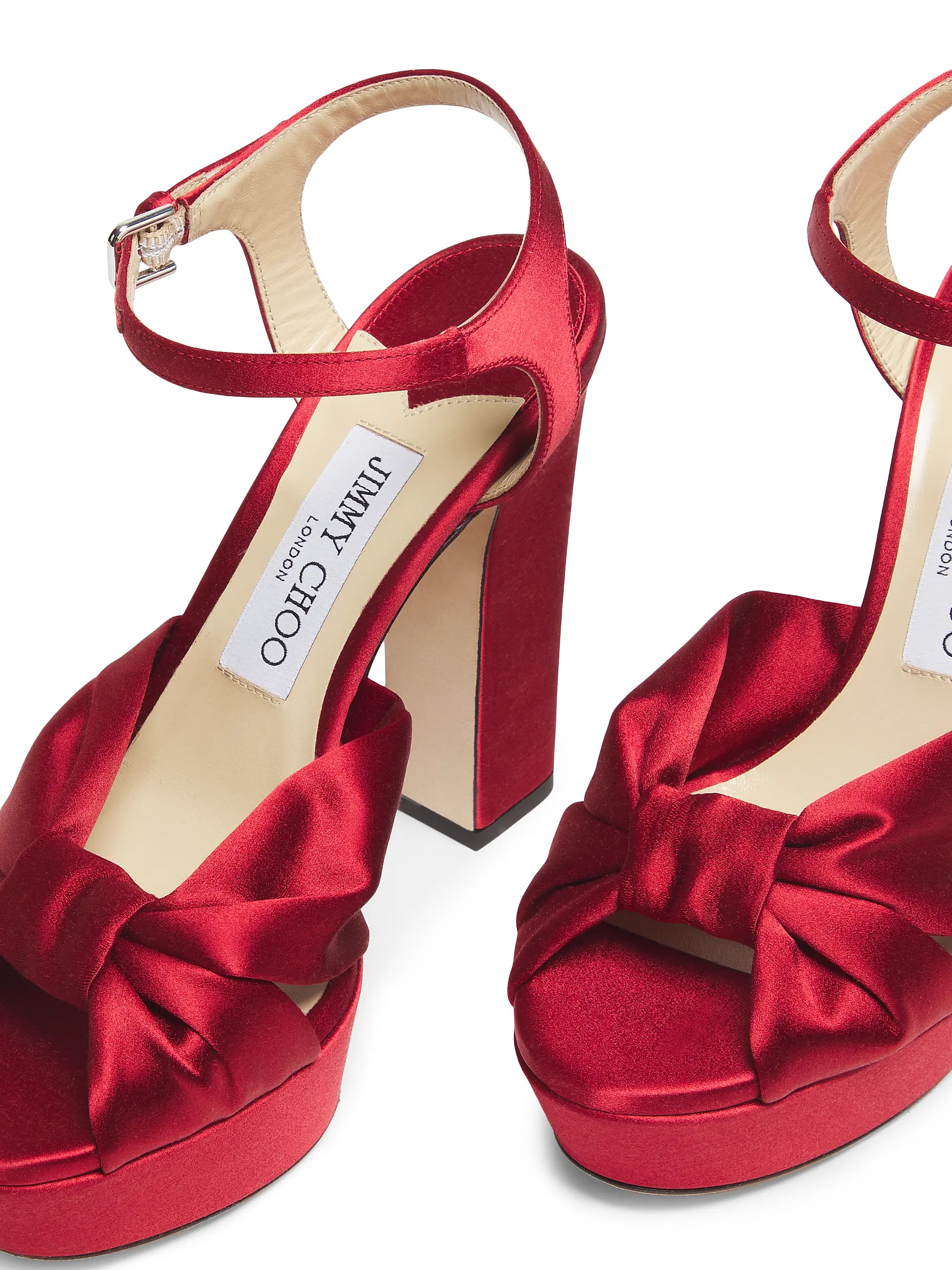 Heloise 120MM Satin Platform Sandals | Saks Fifth Avenue