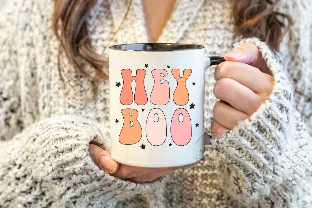 Cute Fall Coffee Mug Halloween Decor 048 - Etsy | Etsy (US)