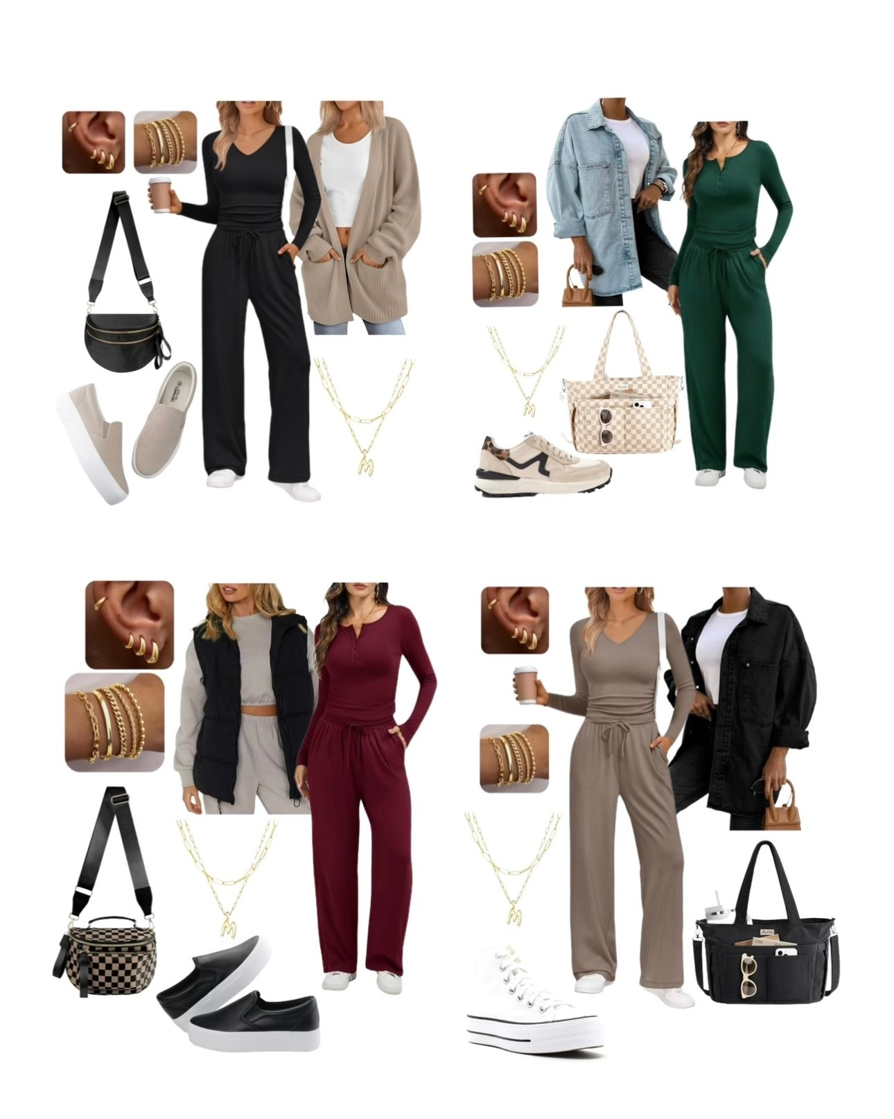 Mom on the go outfits: matching sets. Matching sets are perfect to throw on and go. Add a few accessories to really elevate the look  

#LTKFindsUnder50 #LTKStyleTip #LTKFindsUnder100