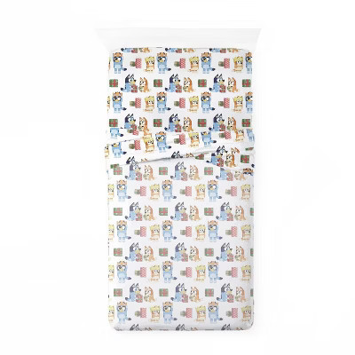 Bluey Twin Holiday Sheet Set | Target