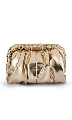 olga berg Betty Metallic Clutch in Gold from Revolve.com | Revolve Clothing (Global)