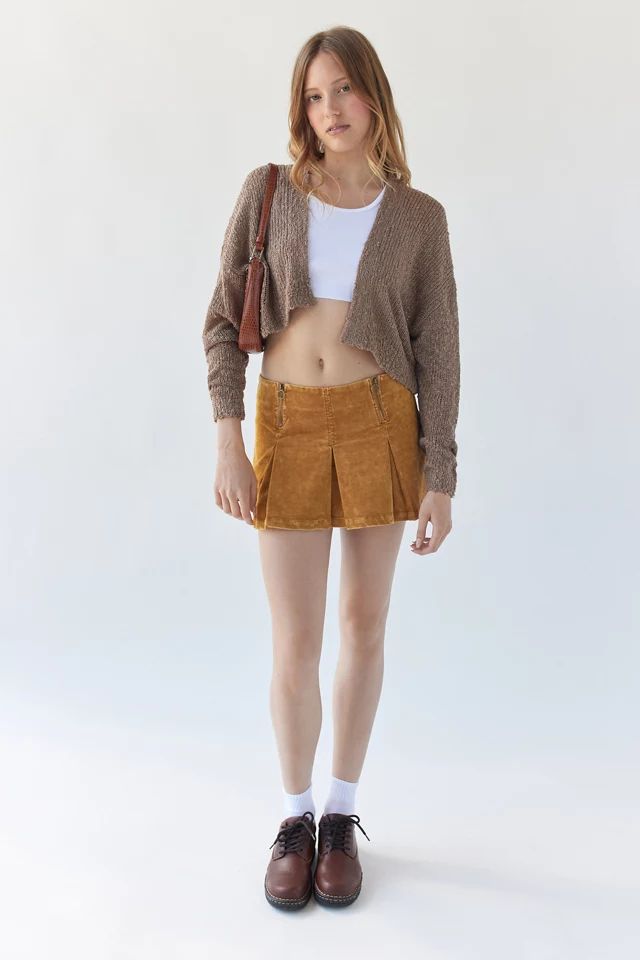 UO Reagan Double-Zip Mini Skirt | Urban Outfitters (US and RoW)