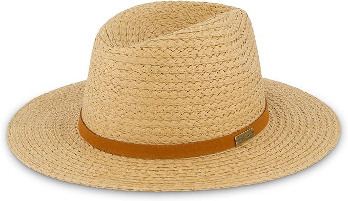 Nicole Miller Straw Sun Hat Womens Wide Brimed Floppy Hat Pool Travel Foldable Beach Sun Hats for... | Amazon (US)