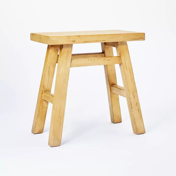 Thatcher Wood Stool Natural - Threshold™ designed with Studio McGee | Target
