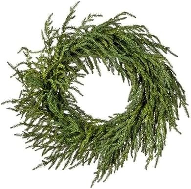 Afloral Real Touch Norfolk Pine Wreath - 24" | Amazon (US)