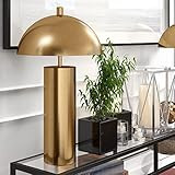 York 27" Tall Table Lamp with Metal Shade in Brass/Brass | Amazon (US)